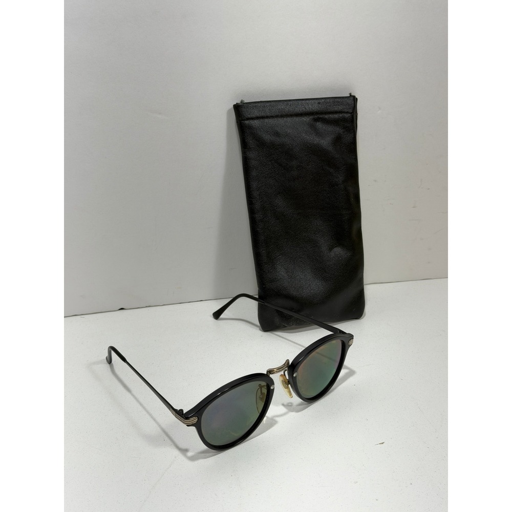 Tekna Berliner frames Sunglasses Round‎ Made in Japan Silver Hardware with Pouch